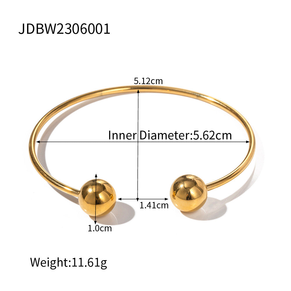 18K Gold Minimalist Paperclip Chain Silm Bangle Tennis Bracelet Stack