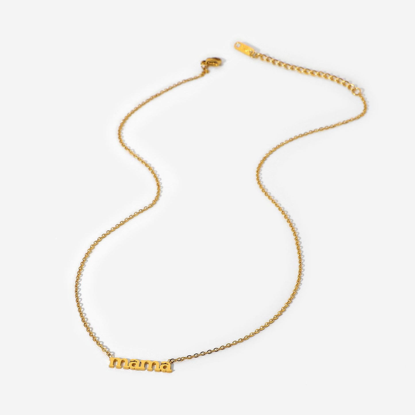18K Gold Mama Letter Necklace