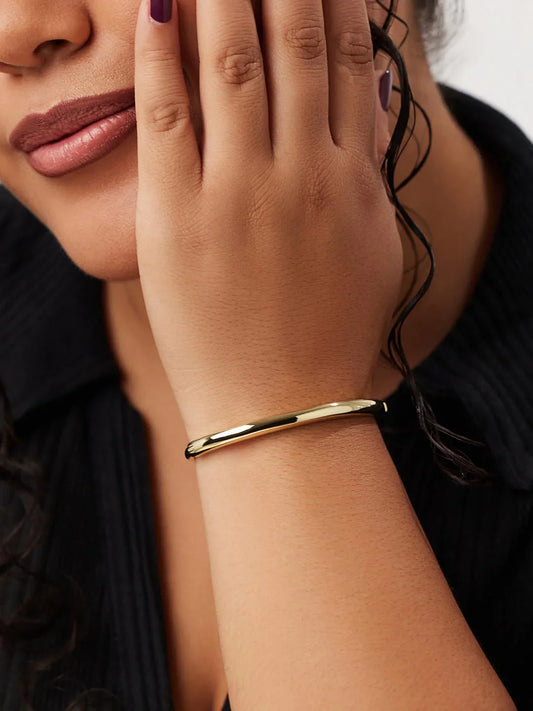 Bracelet Bangle Bracelet: Stacked Shine, Bold Vibe
