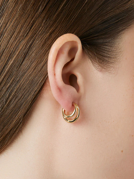 Double Hoop Earrings: Double the Shine
