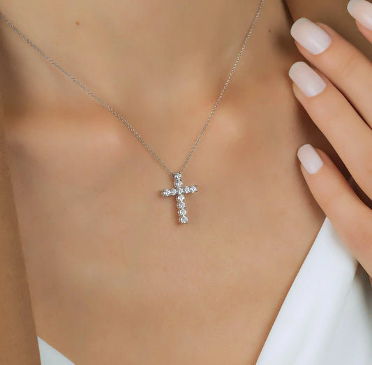 Cross and Diamond Necklace: Timeless Faith Meets Elegant Sparkle