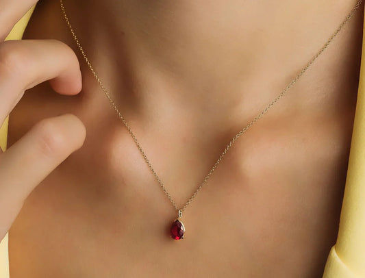 Ruby Necklace: Rich Red Sparkle for Every Neckline