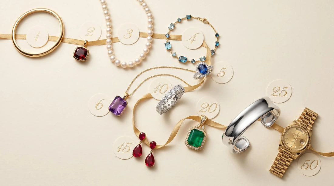 Anniversary Jewelry by Year: Traditional Gifts Explained