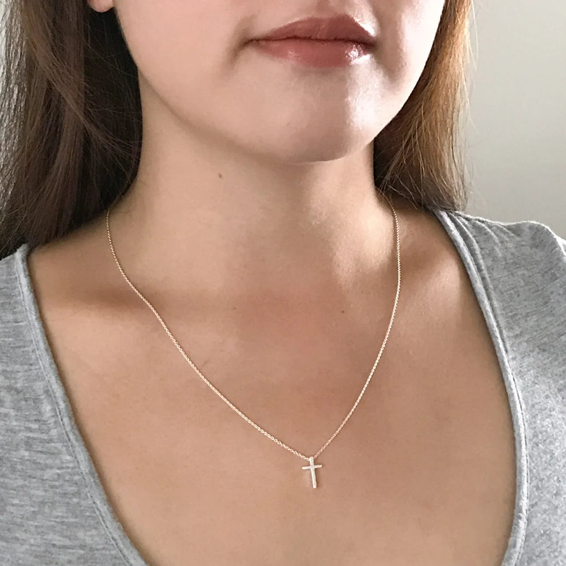 Silver Cross Necklace: Subtle Shine, Meaningful Design