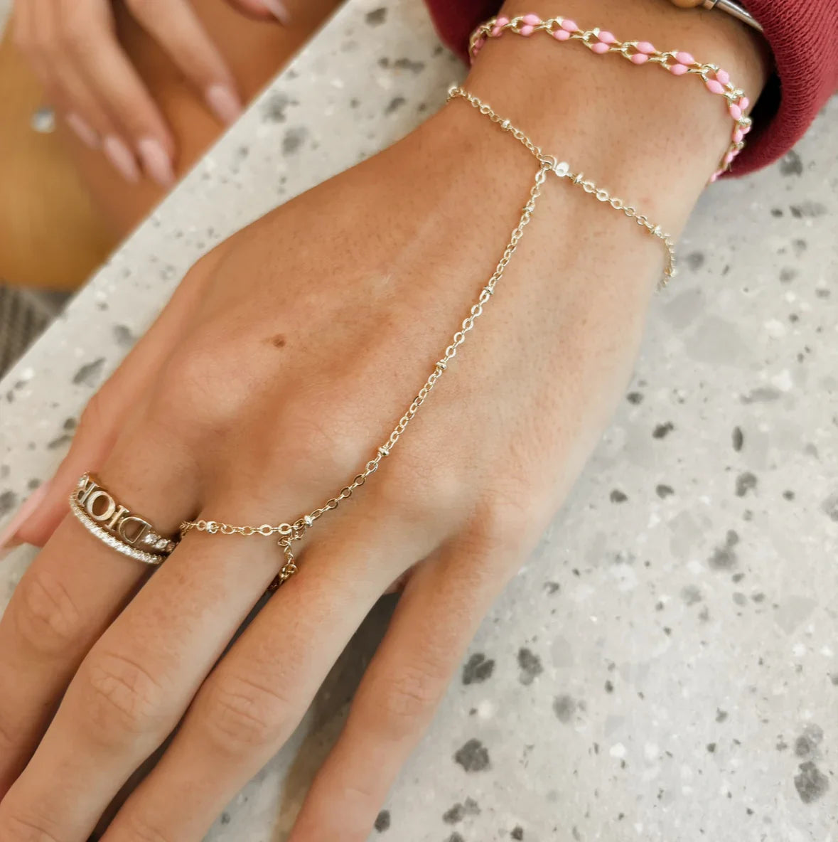 Tenz Hand Chain Permanent Hand Chain: Style That Stays – Sunrise Bling Jewelry