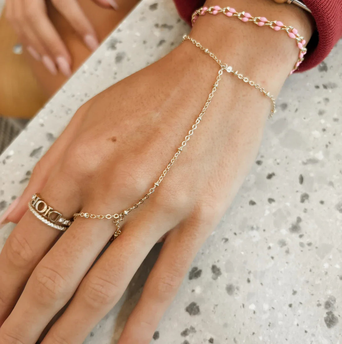 Permanent Hand Chain: Style That Stays, Shine That Lasts