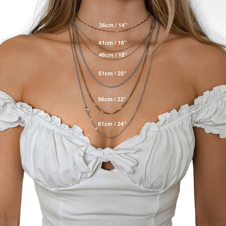 Necklace Length Chart: What Size Fits Your Neck?