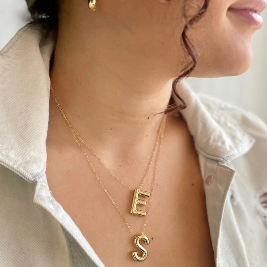 E Bubble Letter: The Hottest Necklace Trend