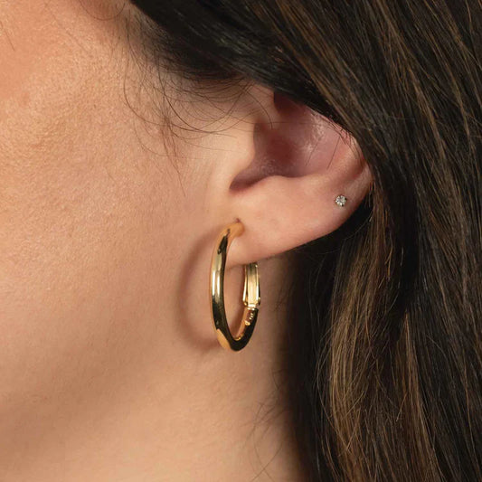 14k Gold Hoop Earrings: The Essential Gold Hoops