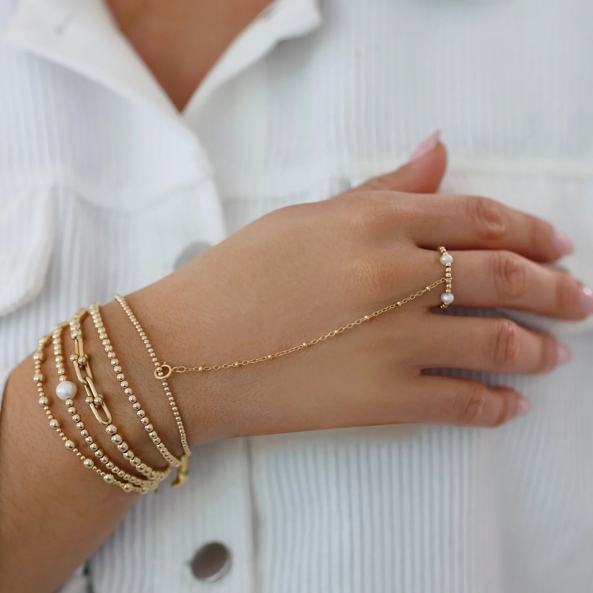 Tenz Hand Chain Hand Chain Non Tarnish: Durable & Dazzling – Sunrise Bling Jewelry