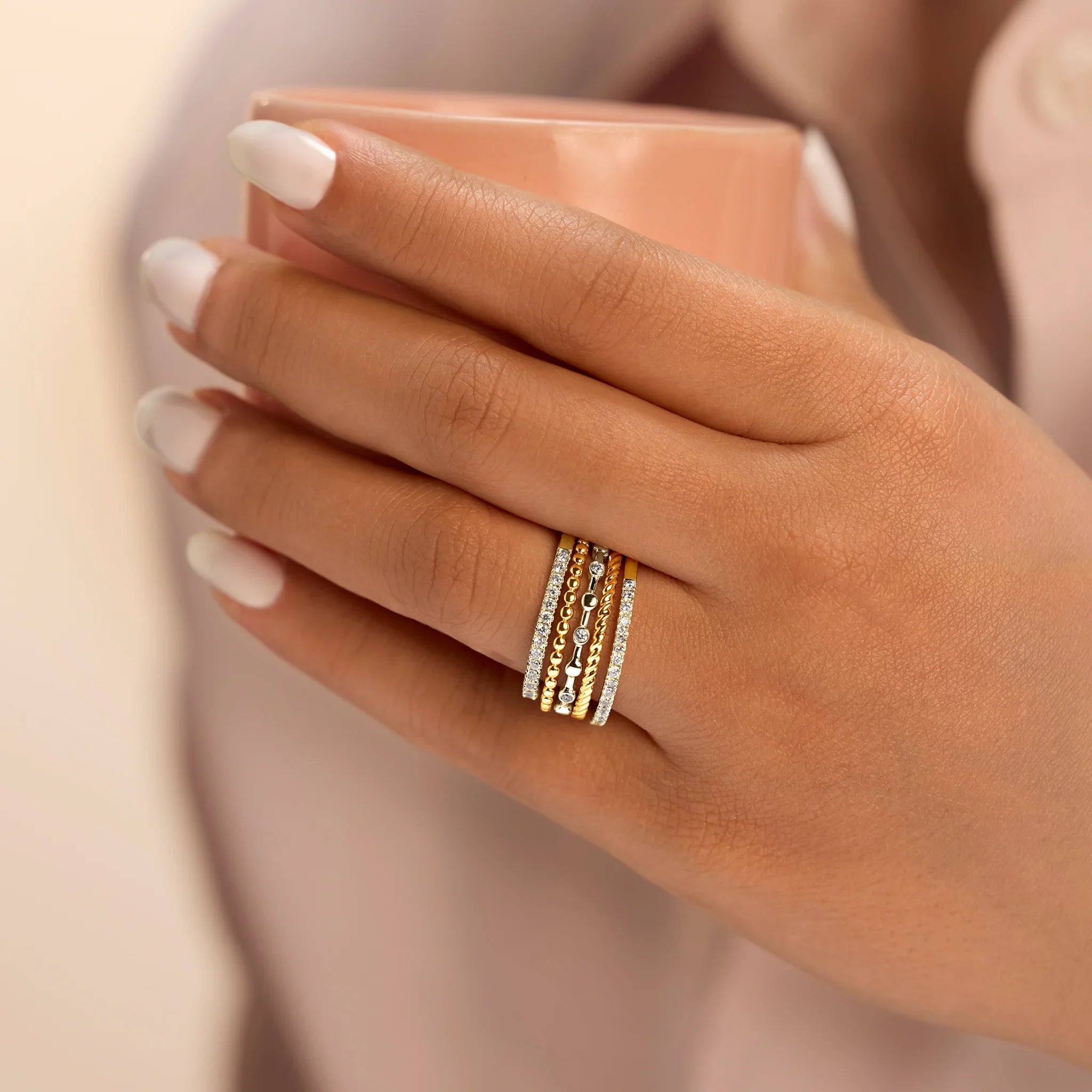 Cube Stackable Rings Stackable Rings: Layered Shine, Unlimited Style β Sunrise Bling Jewelry