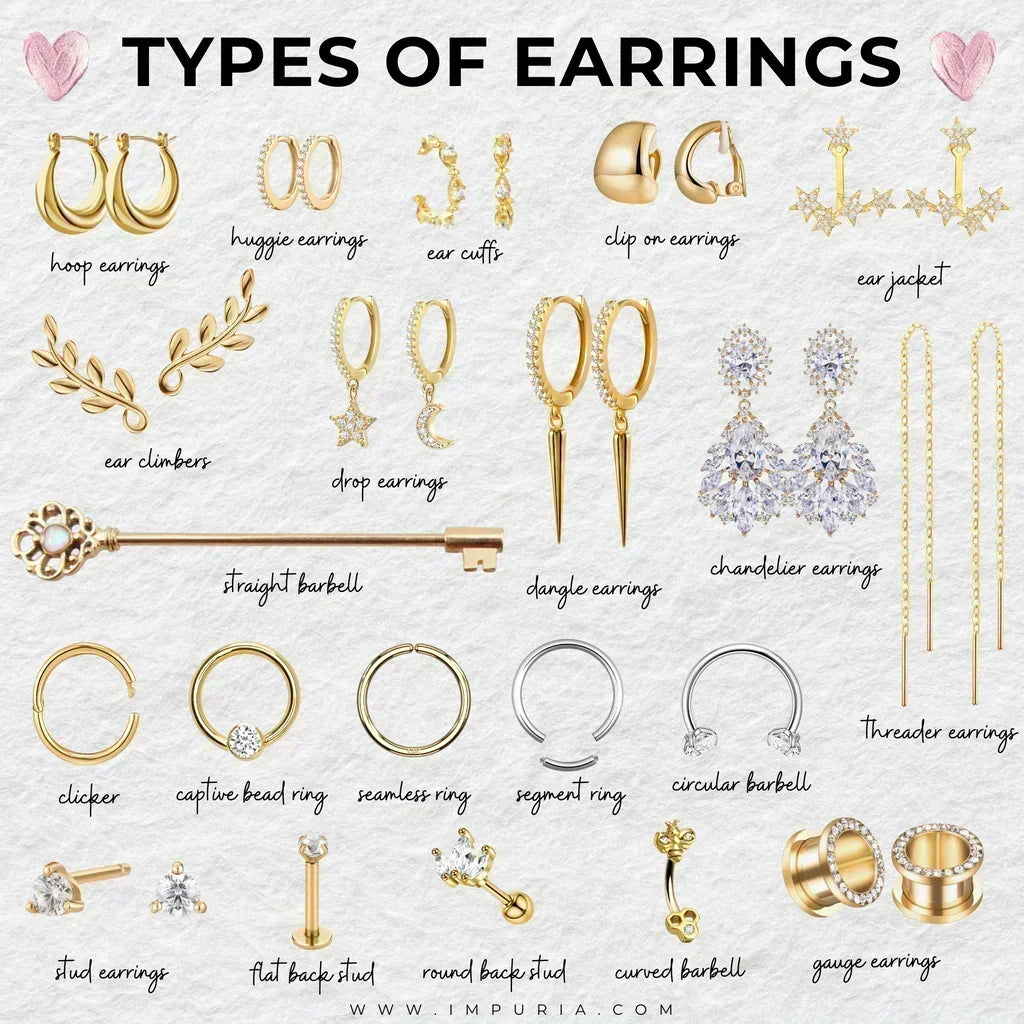 Earring Types: Find Your Perfect Style – Sunrise Bling Jewelry