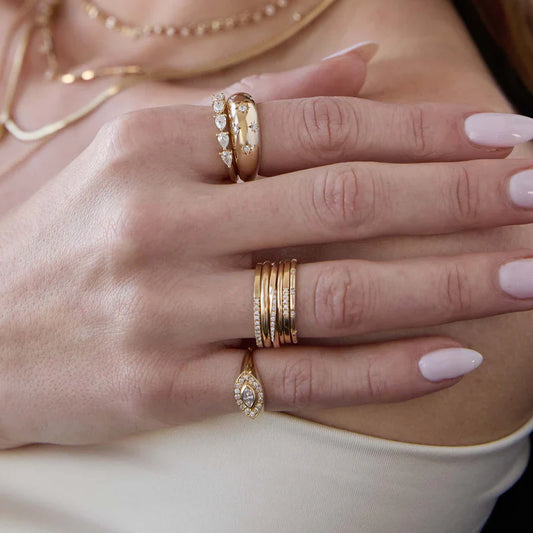 Ring 14kt Gold: Perfect Gift for Her Sparkle