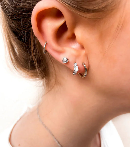 Earrings Sterling Silver Earrings: Shine Daily