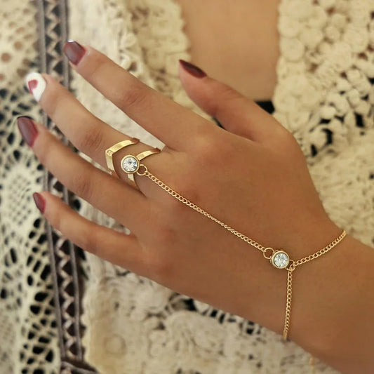 Chain Ring Bracelet: Link Your Style in One
