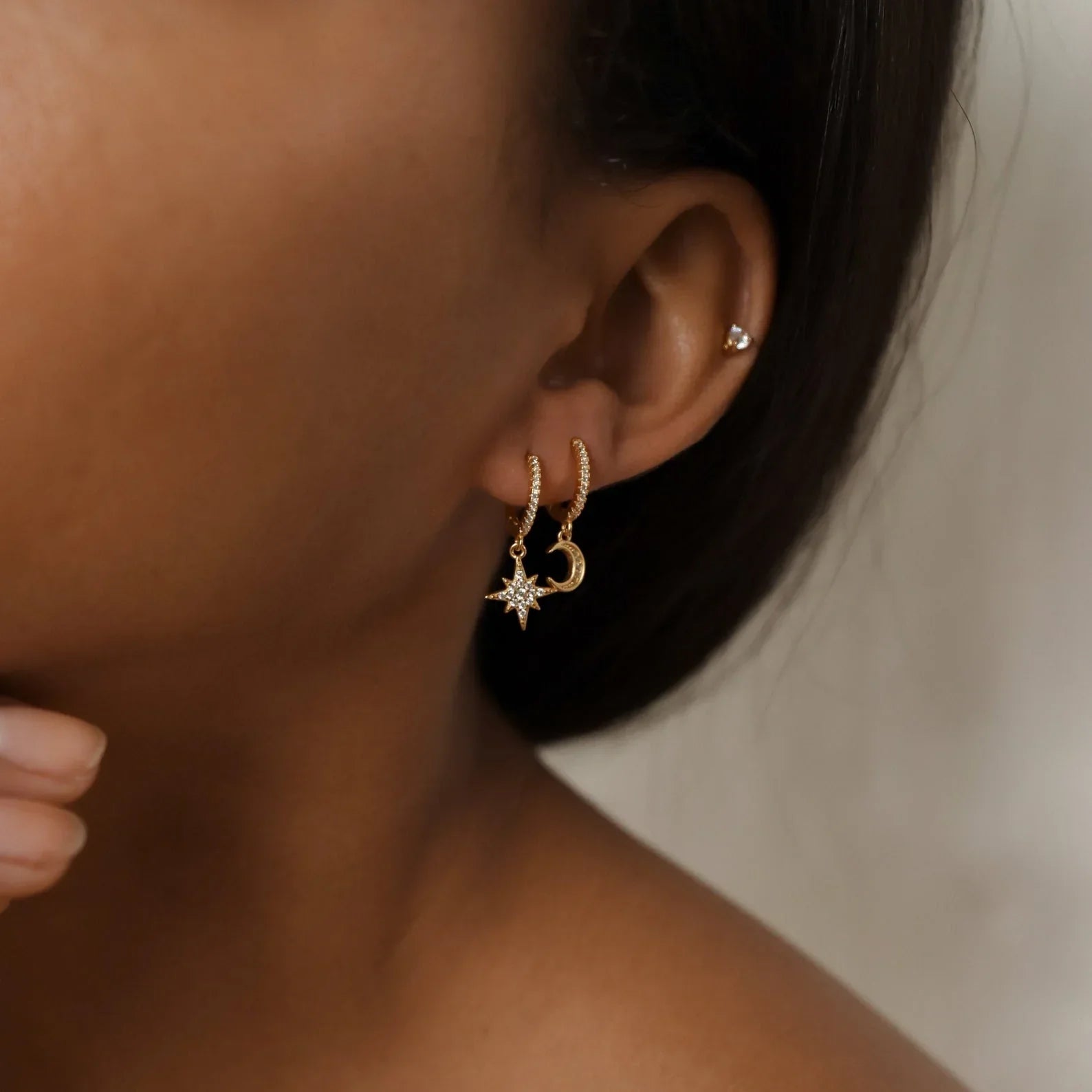 Star Huggie Hoop Earrings: Celestial Comfort for Every Day