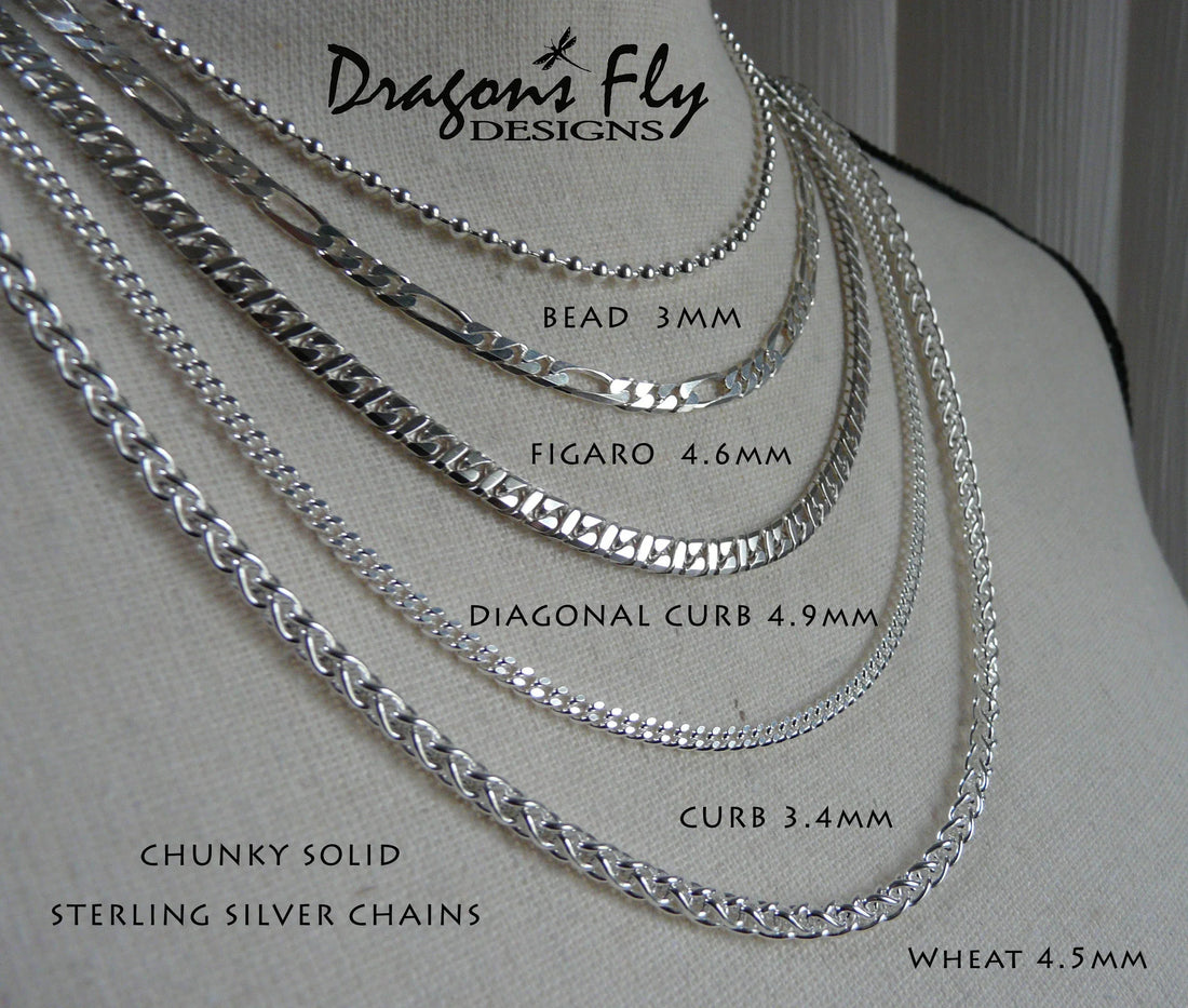Sterling Silver Chains: Dainty to Chunky