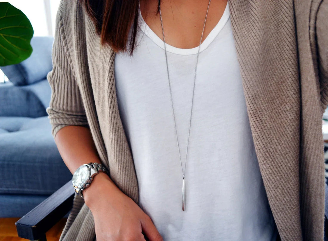 Long Silver Necklace Guide: How to Layer and Care