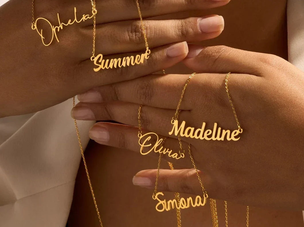 Gold Name Necklace: Your Name, Your Story, In Gold