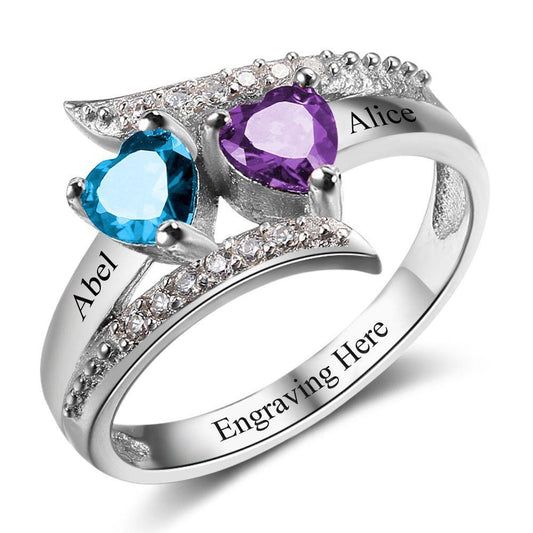 2 Heart Promise Rings: Symbolic Love for Couples