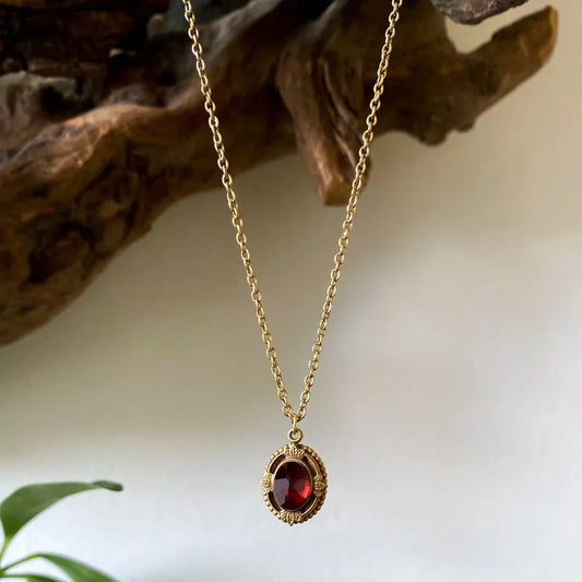 Garnet Necklace: Deep Red Sparkle for Every Look