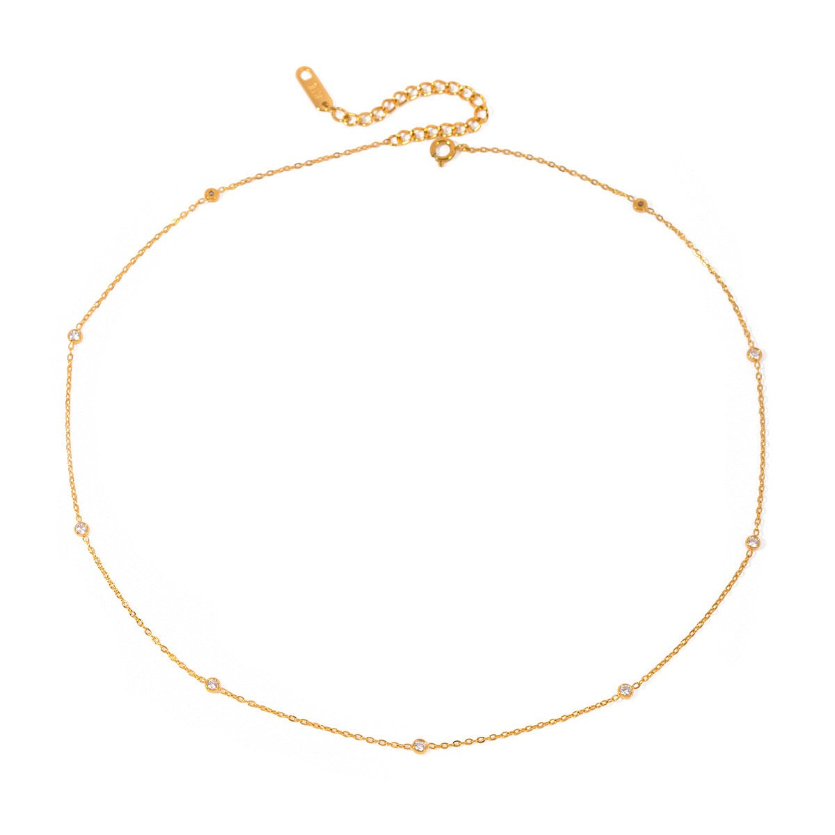 18K Gold Stardust Dainty Chain Necklace