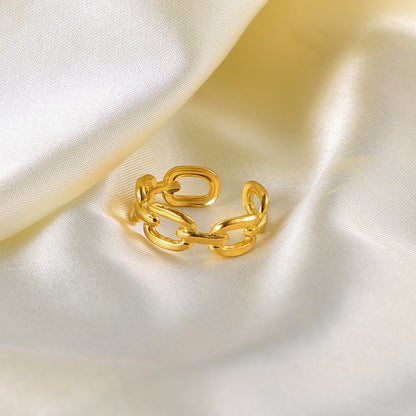 18K Gold Link Ring