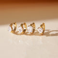 18K Gold Essential Bling Small Hoop Huggie Earrings