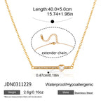 18K Gold Fully Iced Pave Heart Plate Pendant Necklace