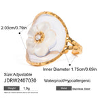 18K Gold Fairy Flower Ring