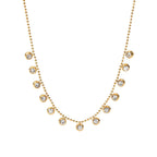 18K Gold Star Sprinkle Choker Necklace