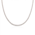 18K Gold and Silver The Socialite Tennis Necklace