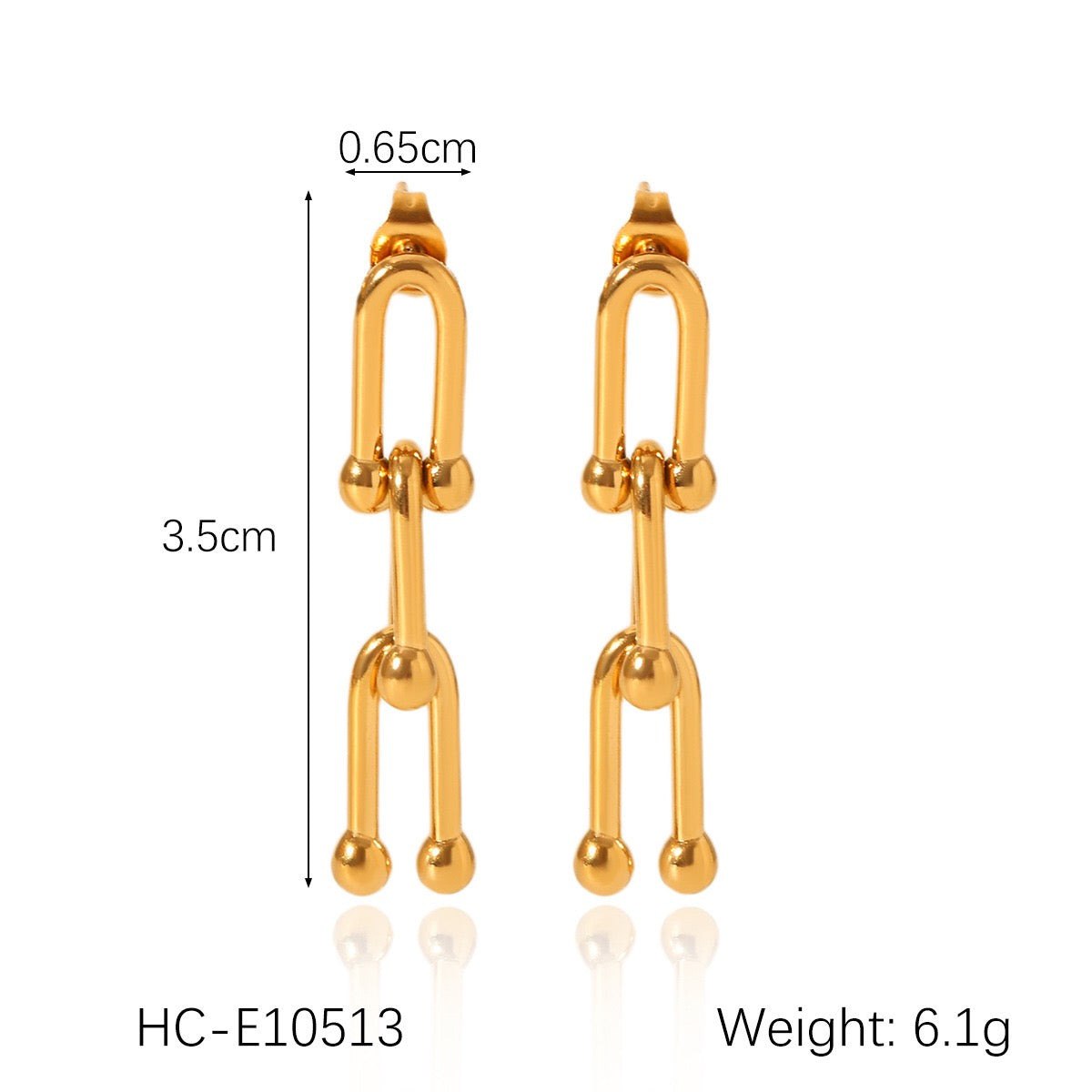 18K Gold Hardware Chunky Chain Necklace