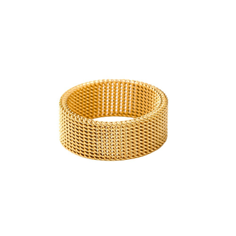 18K Gold Watch Band Ring