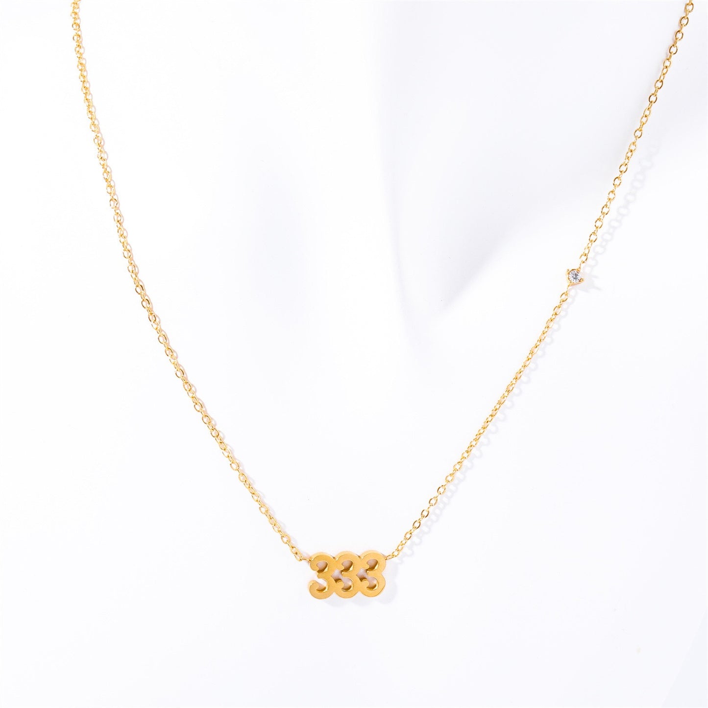 18K Gold Angel Numbers Choker Necklace