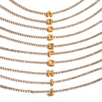 18K Gold Glam Bubble Letter Initial Tennis Bracelet
