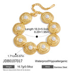 18K Gold Modern Goddess Pearl Chunky Statement Necklace