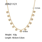 18K Gold Star Sprinkle Choker Necklace