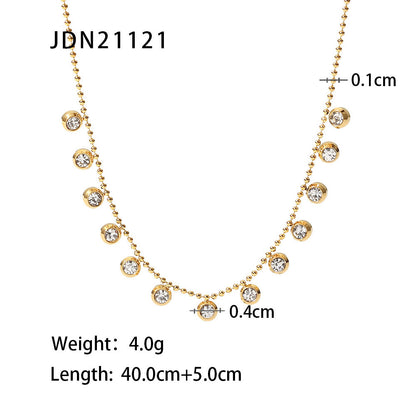 18K Gold Star Sprinkle Choker Necklace