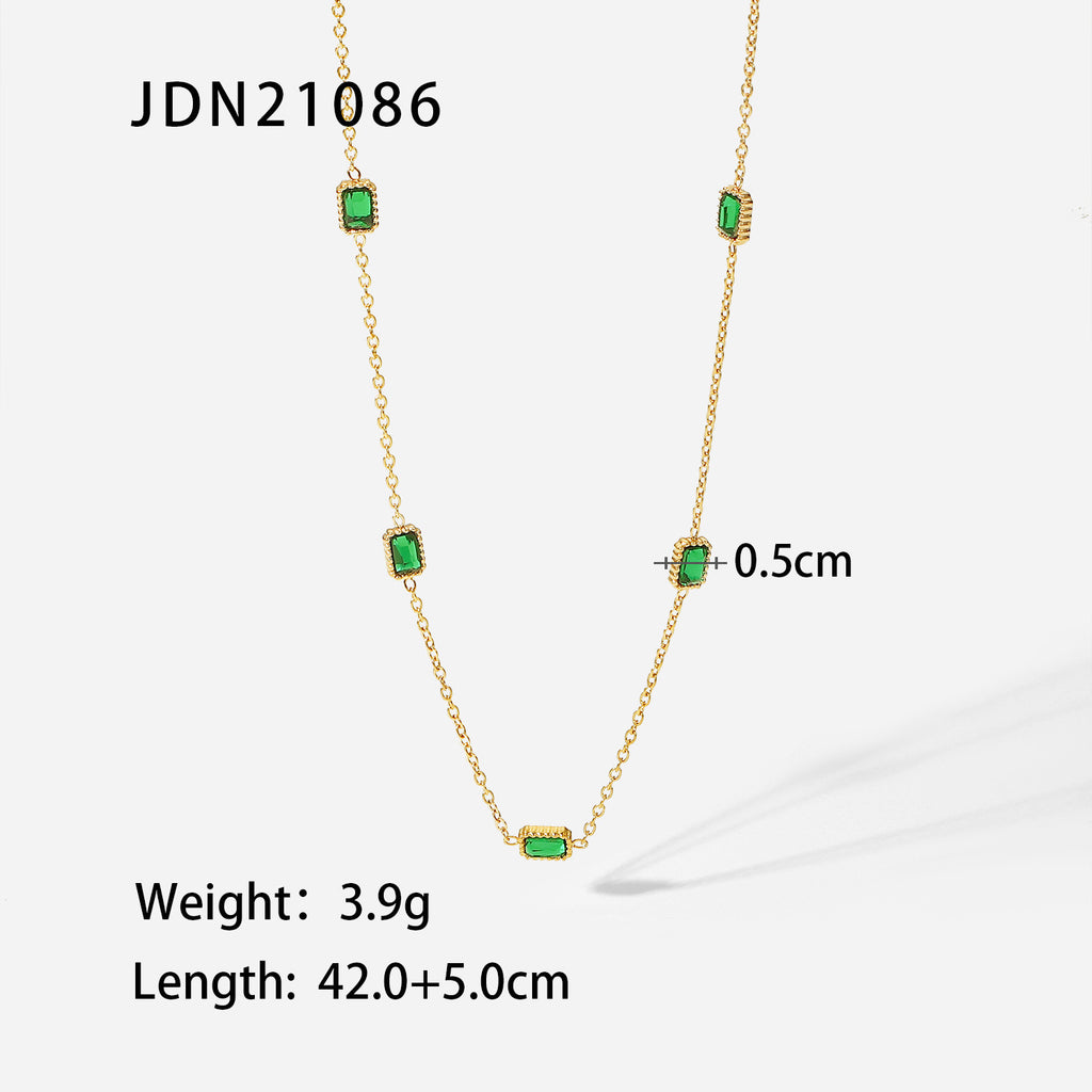 18K Gold Minimalist Emerald Bracelets