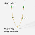 18K Gold Minimalist Emerald Bracelets