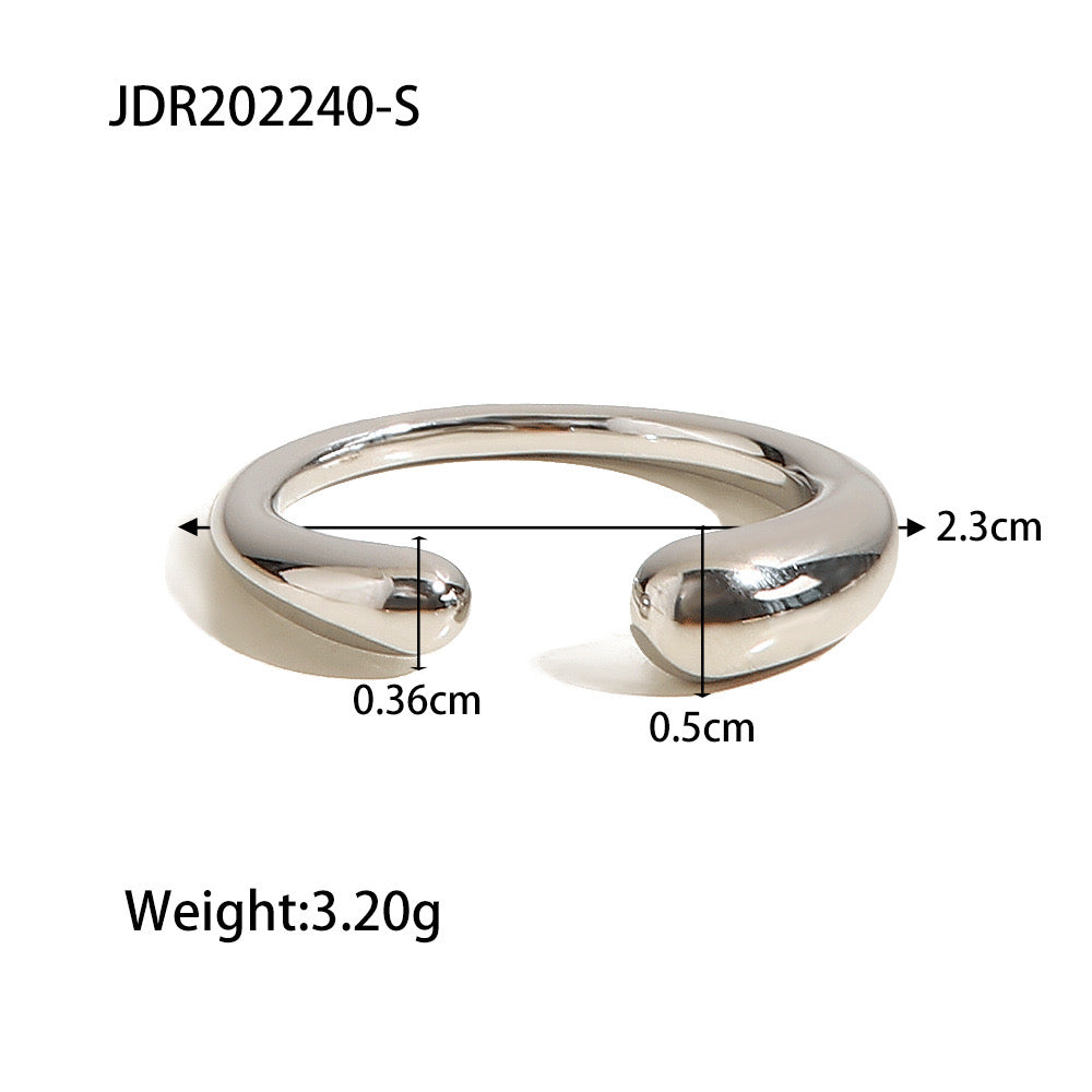 18K Gold Cuff Stacking Ring