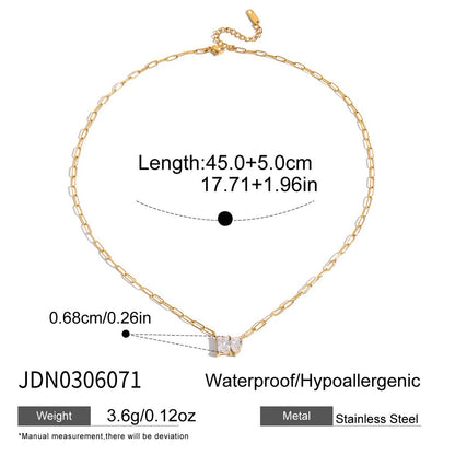 18K Gold Perfect Match Pendant Rope Chain Necklace Set
