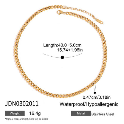 18K Gold Queen Vibe Snake Y Shape Chain Necklace Set