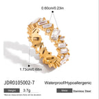 18K Gold Waterproof Dainty Heart Hand Jewelry Chain Bracelet