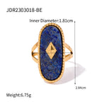 18K Gold Vintage Inspired Gemstone Statement Ring