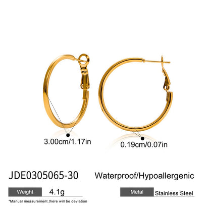 18K Gold and Silver Minimalist Essential Hoop Huggie Earrings