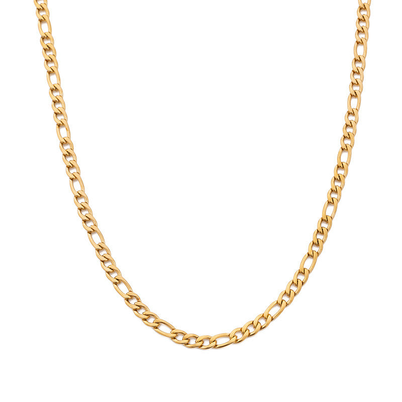 18K Gold Essential Figaro Chain Necklace