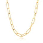 18K Gold Classic Paperclip Chain Necklace
