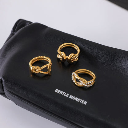 18K Gold Infinite Ties Statement Knot Ring